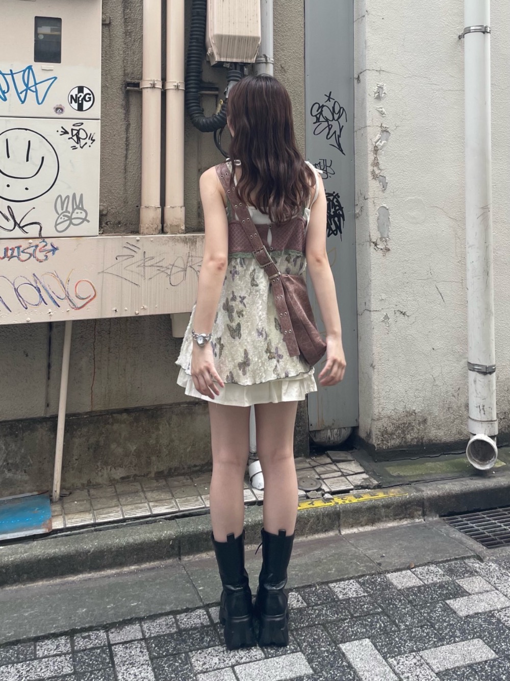 ひつじ】TINA:JOJUN ヴィンテージライク ニットチュニック