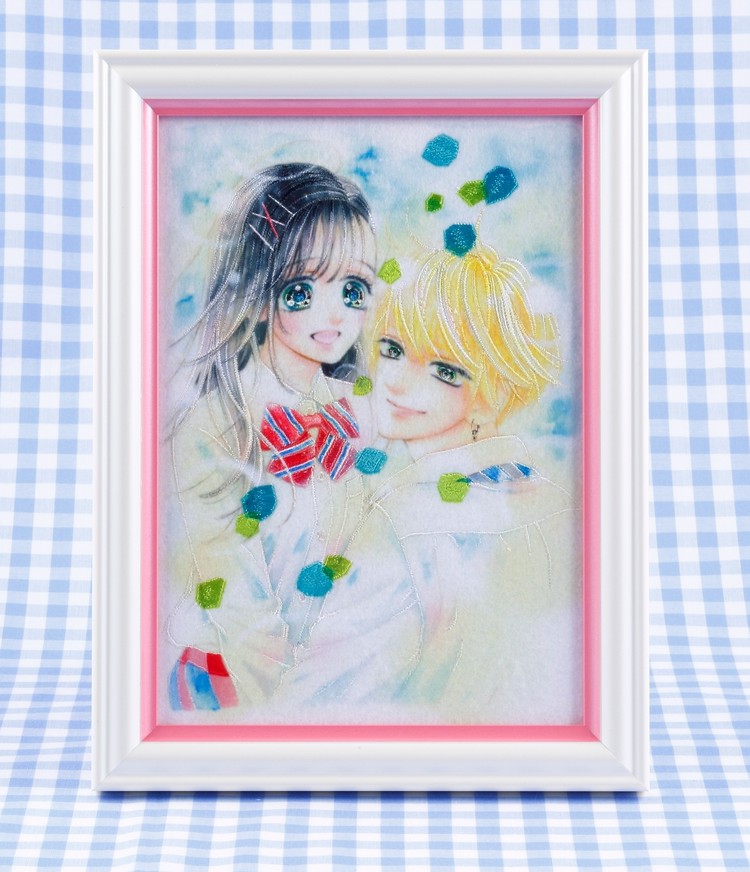 大人気漫画「ハニーレモンソーダ」がオリジナル刺繍アートになって登場