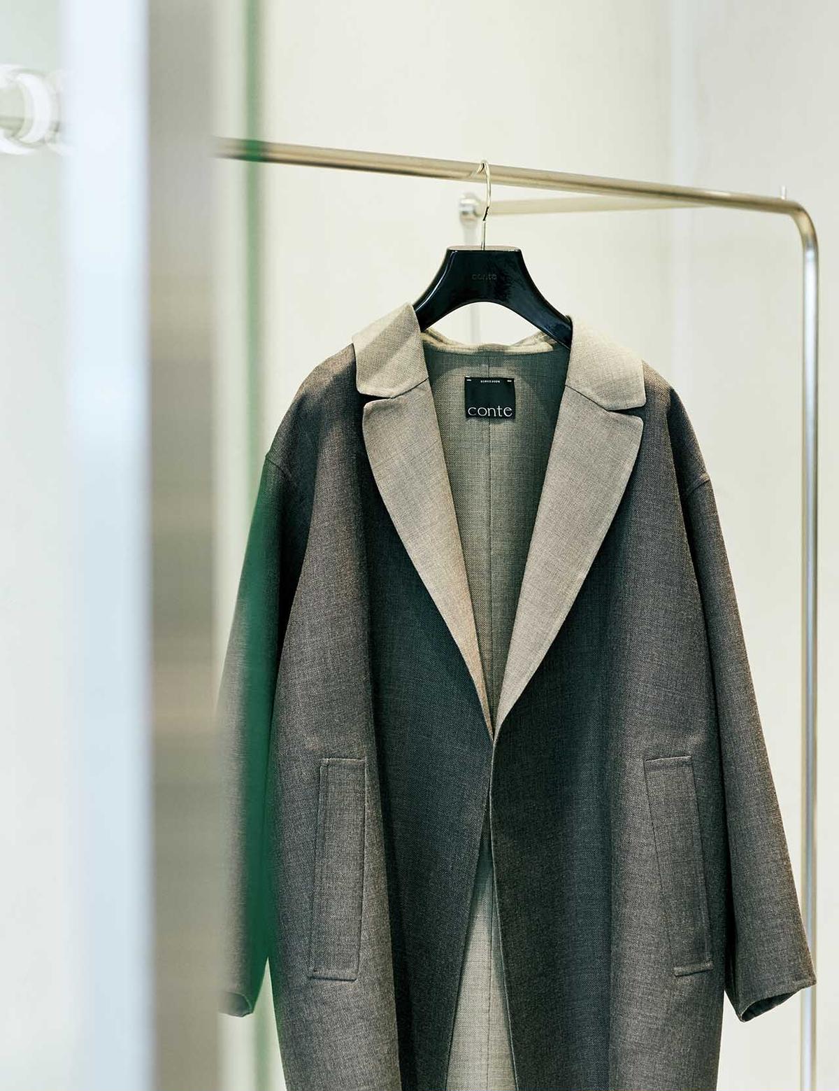 辺見えみりさんが着こなす！立体的なシルエットが美しい「conte」の