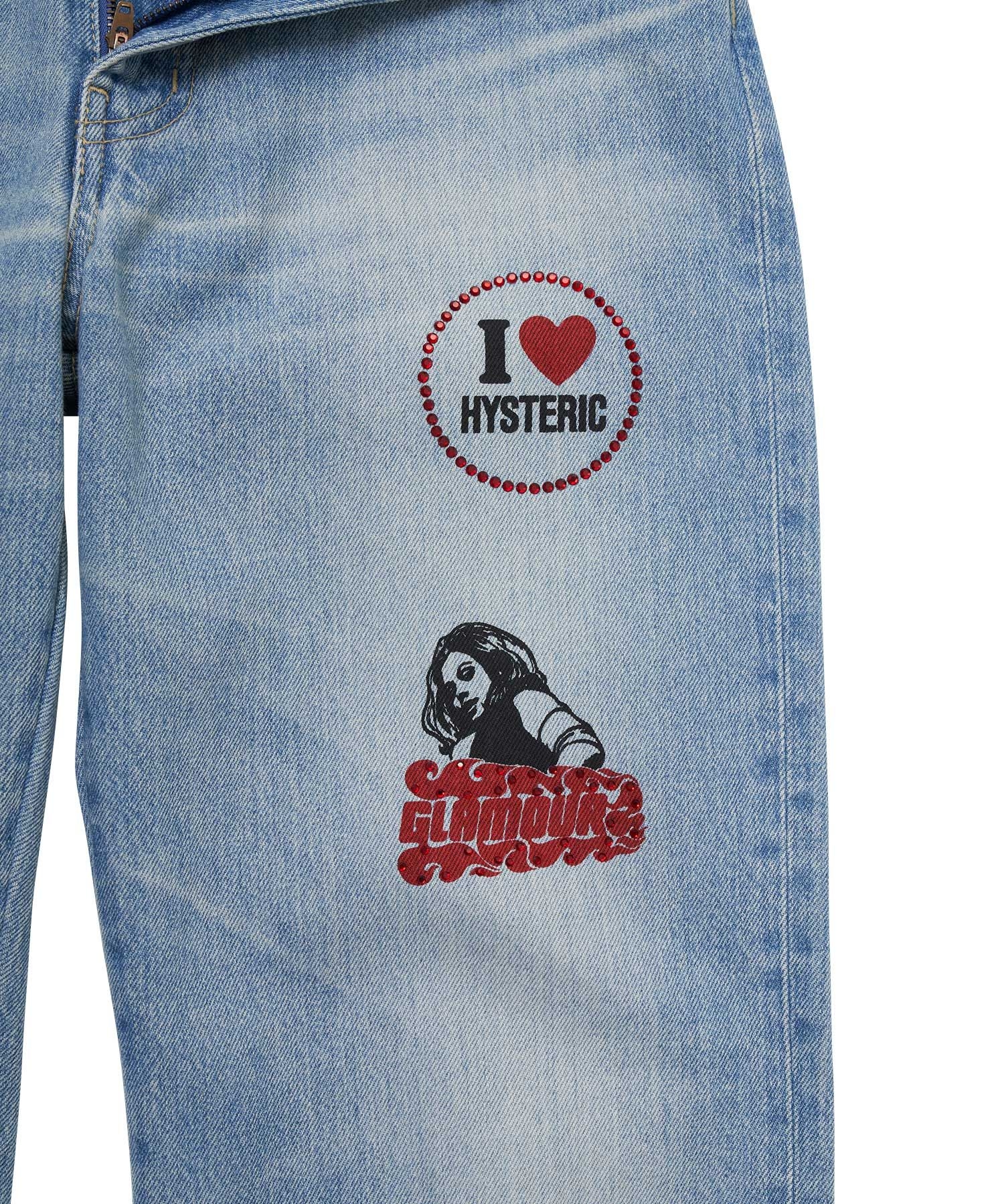 HYS LOGO ストレートデニムパンツ|HYSTERIC GLAMOUR WOMEN | HYSTERIC