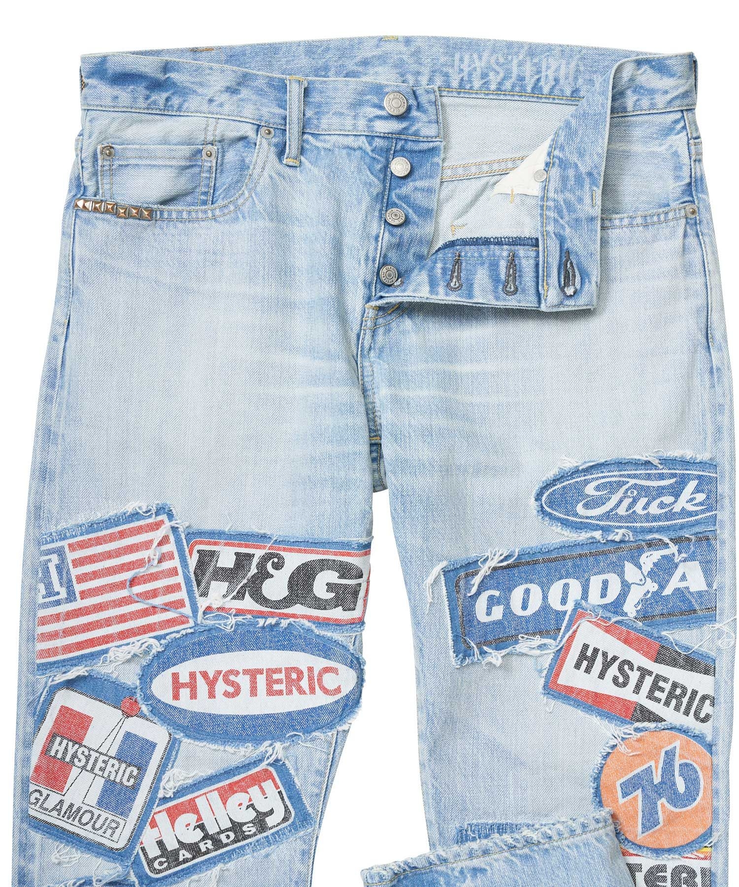 DPC加工 スリムストレートデニムパンツ|HYSTERIC GLAMOUR MEN