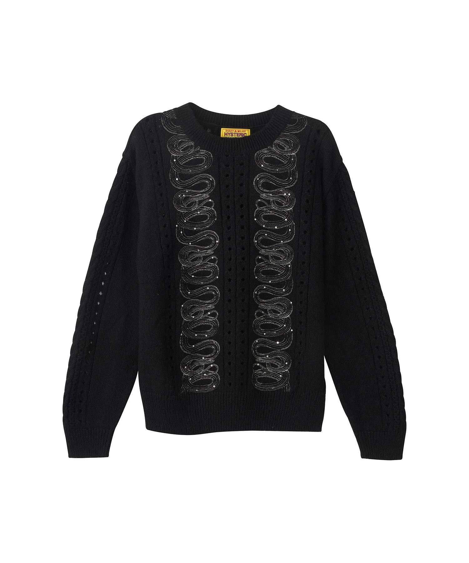 SNAKE LOOP刺繍 セーター|HYSTERIC GLAMOUR WOMEN | HYSTERIC GLAMOUR