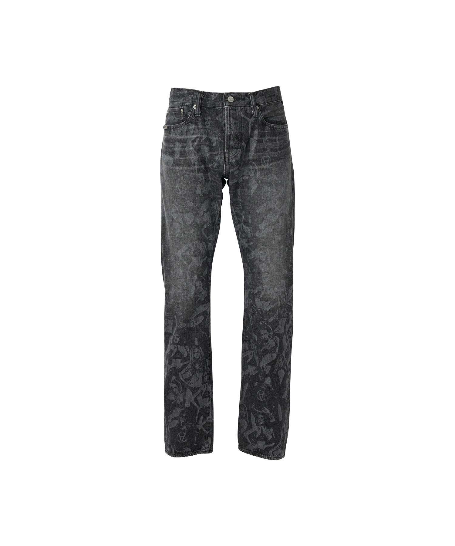 SLAM JAM/HYSTERIC CITY柄 スリムストレートデニムパンツ|HYSTERIC