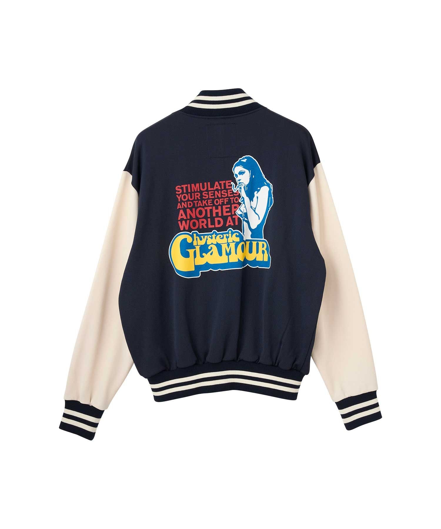 SMOKING GIRLワッペン スタジャン|HYSTERIC GLAMOUR MEN | HYSTERIC