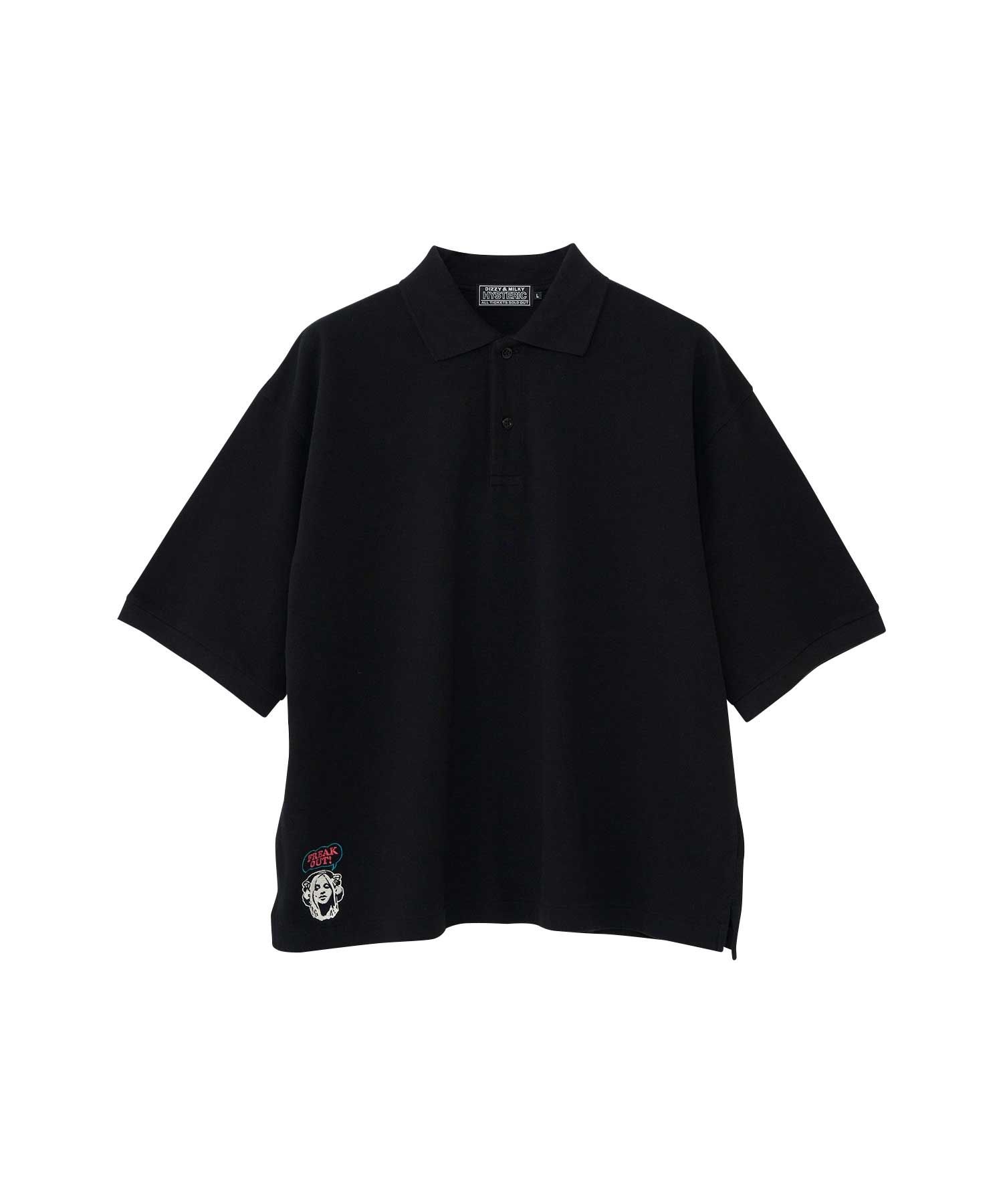 FREAK OUT刺繍 ポロシャツ|HYSTERIC GLAMOUR MEN | HYSTERIC GLAMOUR