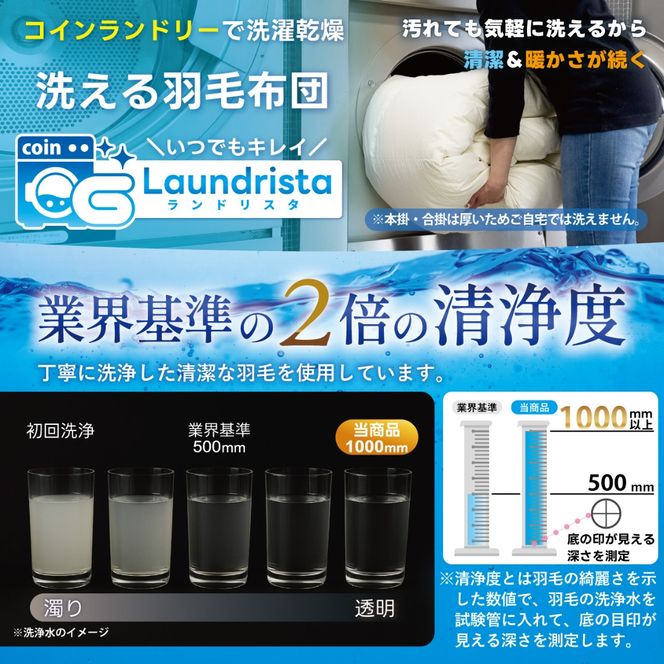 春夏用】洗える！ 羽毛 肌掛け布団 シングル ホワイトダックダウン 85