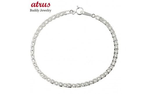 プラチナ ブレスレット レディース チェーンのみ 18cm pt850 太め