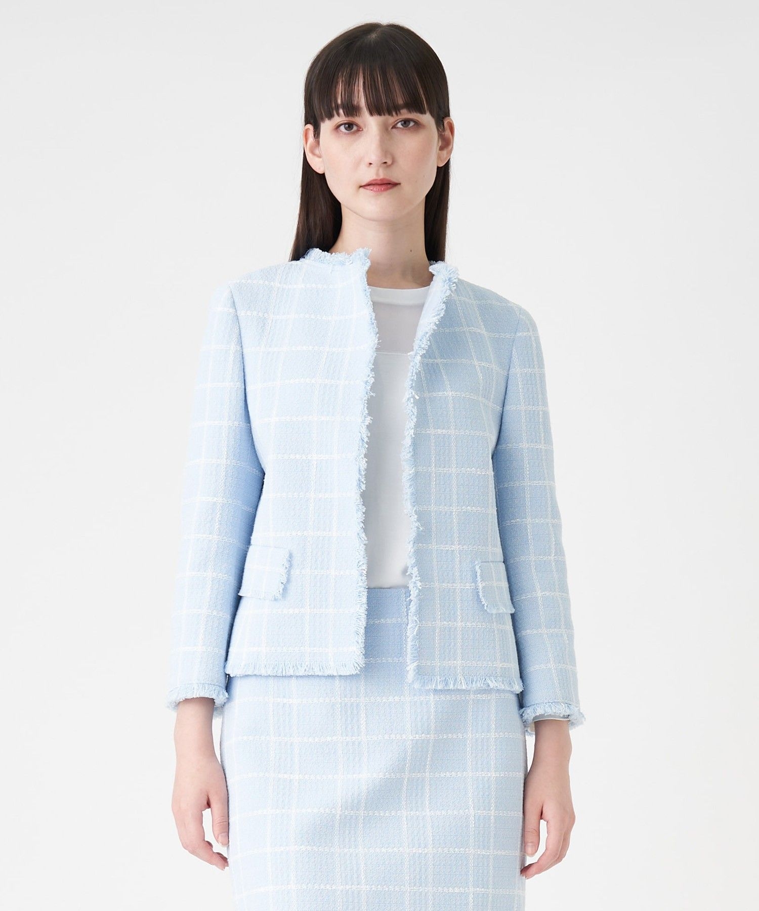 セットアップ対応商品】ツイードチェックジャケット|LANVIN COLLECTION