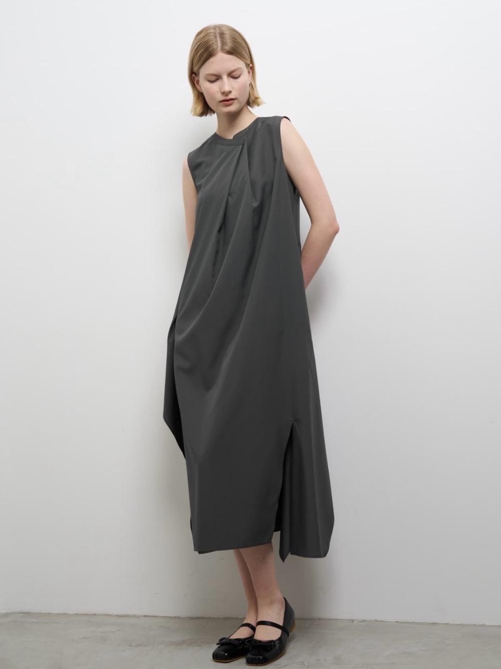 ライトタフタアシンメワンピース|LANVIN en Bleu | LANVIN en Bleu