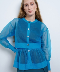 シアーレイヤードカーディガン|LANVIN en Bleu | LANVIN en Bleu