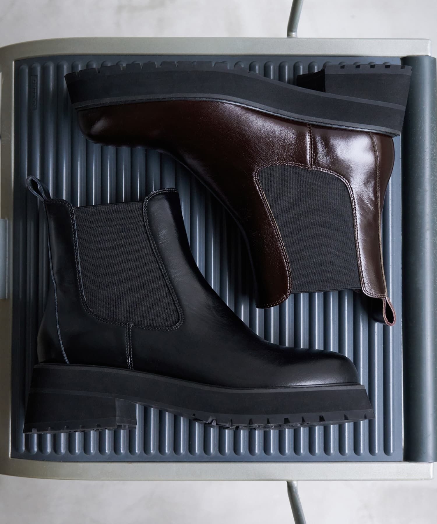 レザーサイドゴアブーツ|LANVIN en Bleu | LANVIN en Bleu | ランバン