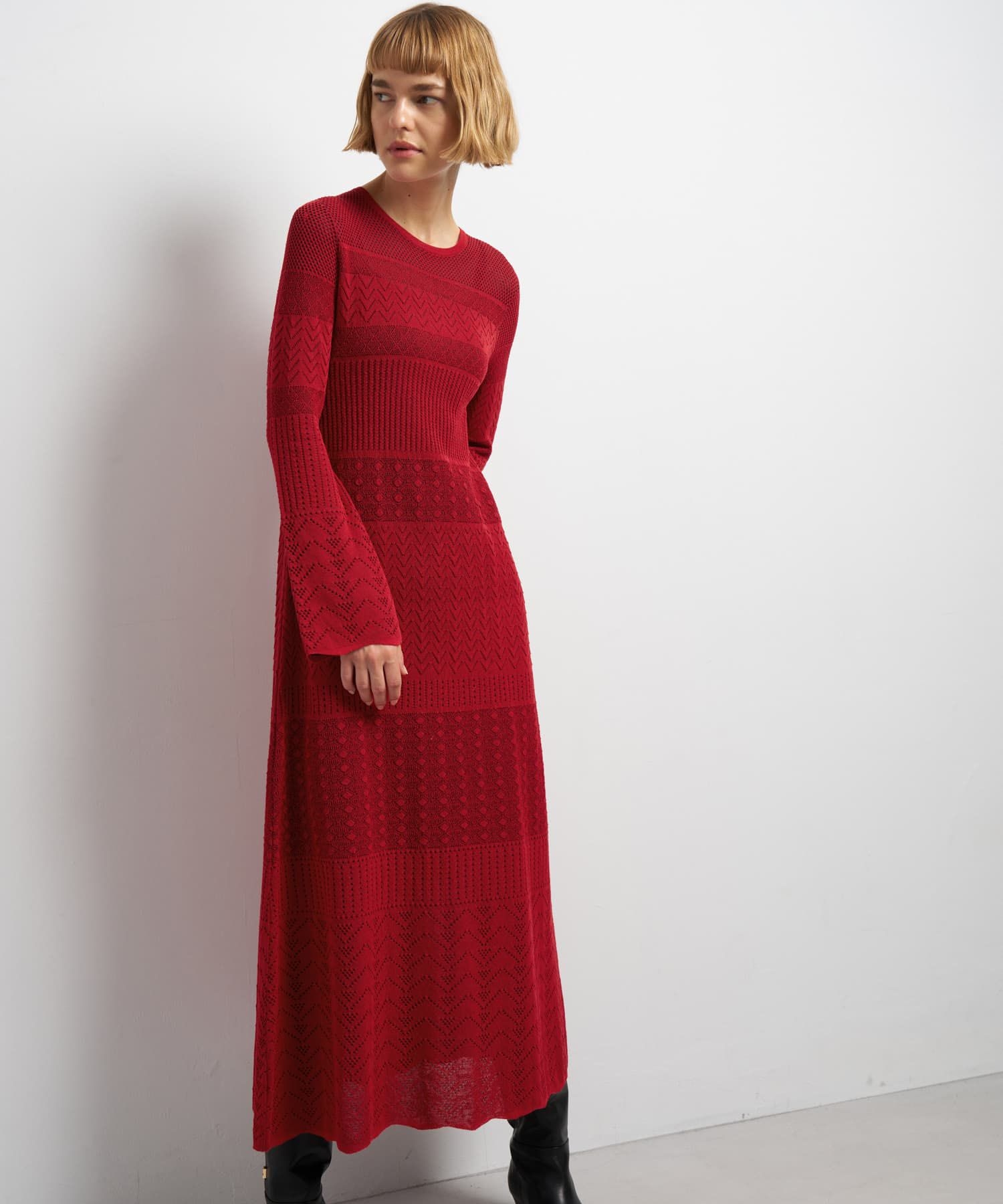 ニットレースワンピース|LANVIN en Bleu | LANVIN en Bleu | ランバン