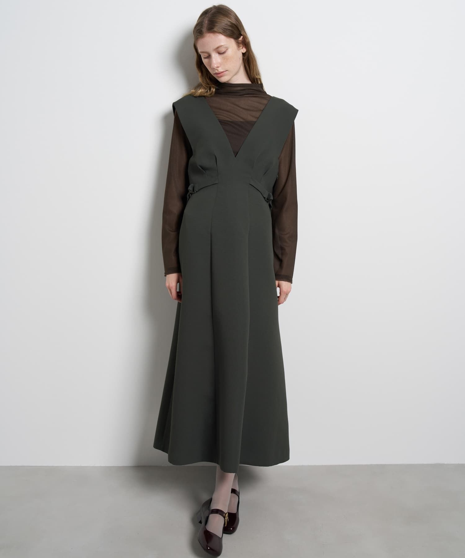 ダブルクロスジャンバースカート|LANVIN en Bleu | LANVIN en Bleu