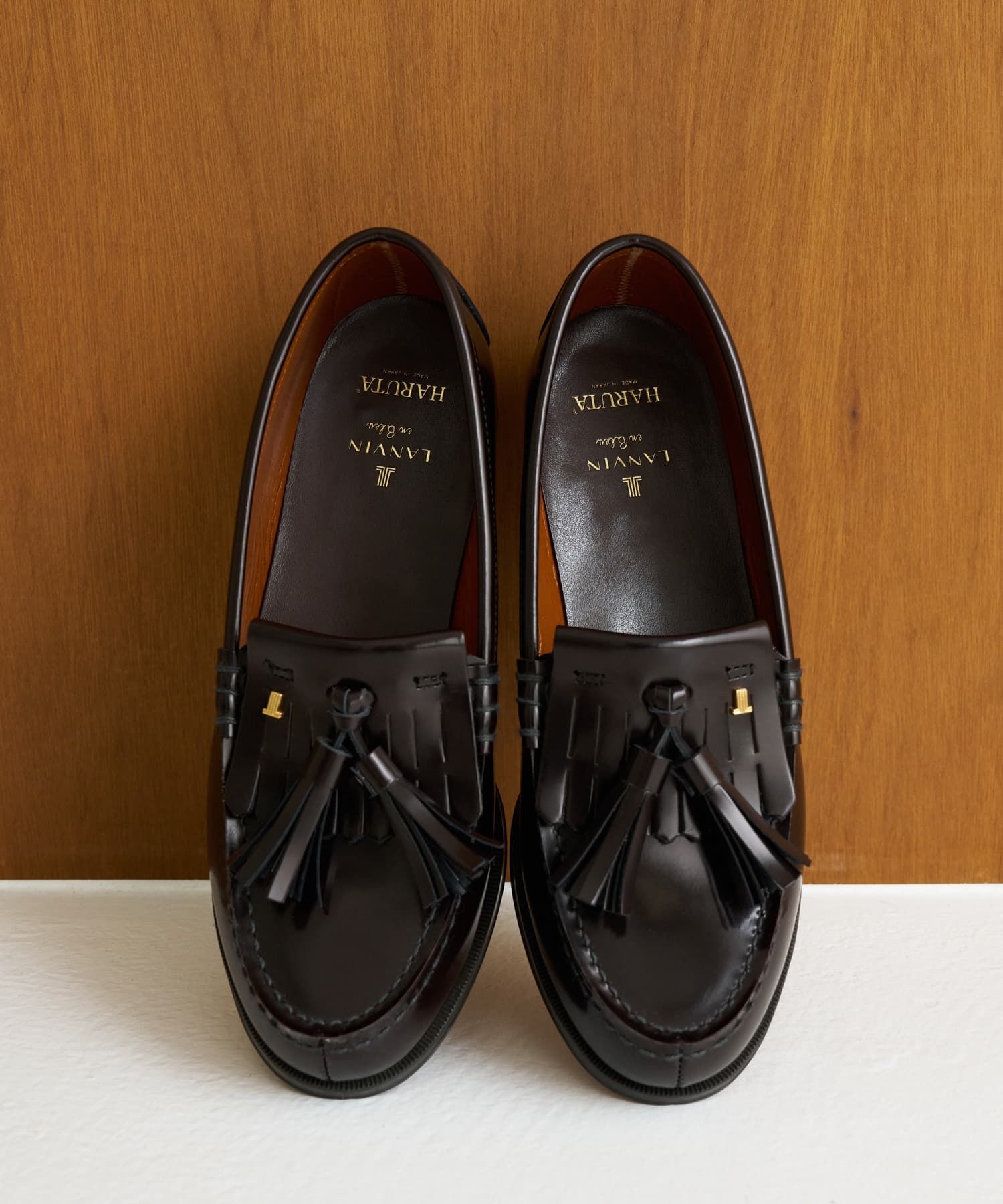 23.0～24.0cm】HARUTA キルトタッセルローファー|LANVIN en Bleu