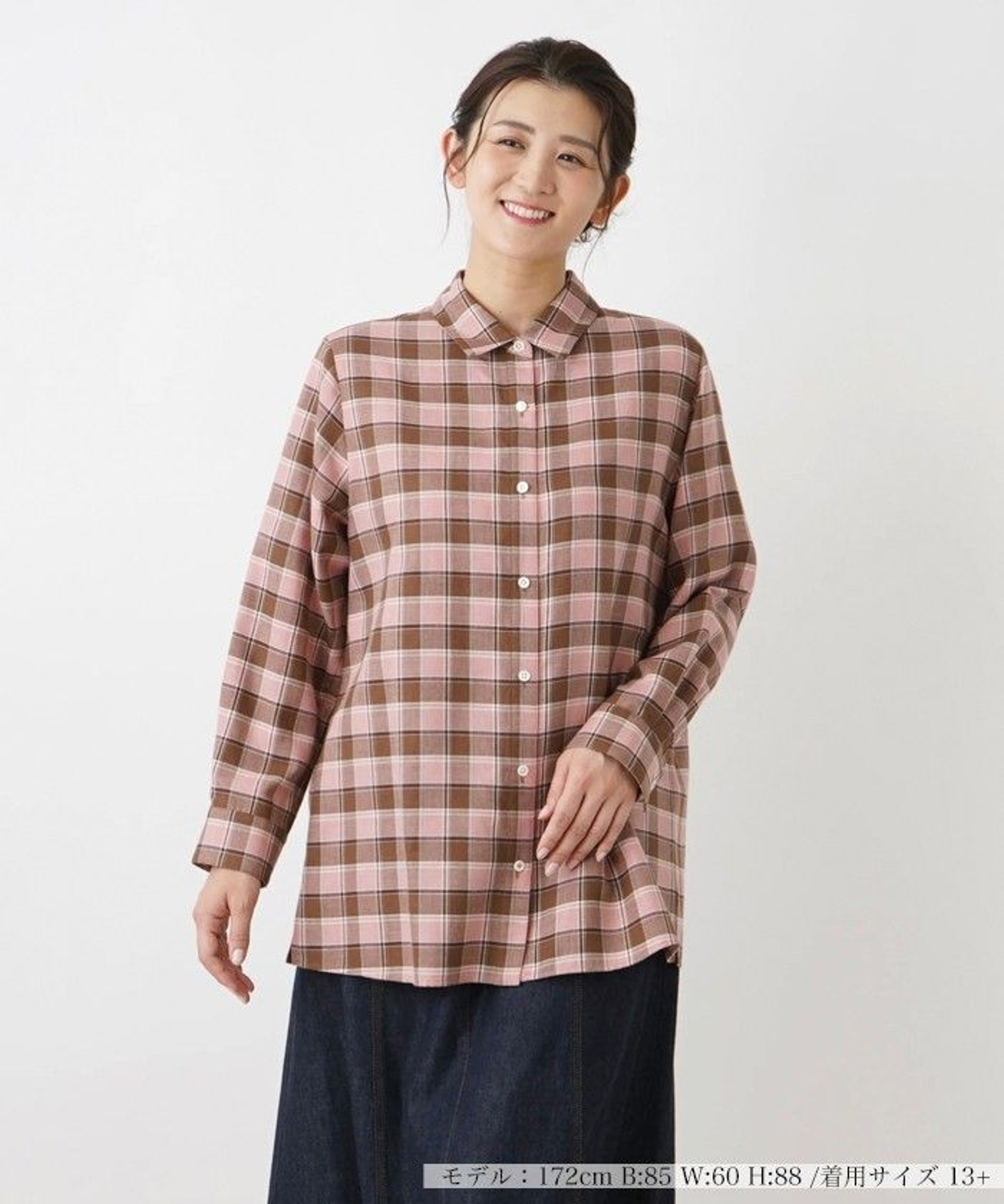 ウォッシャブル】シャツブラウス【Leilian WHITE LABEL】|レリアン