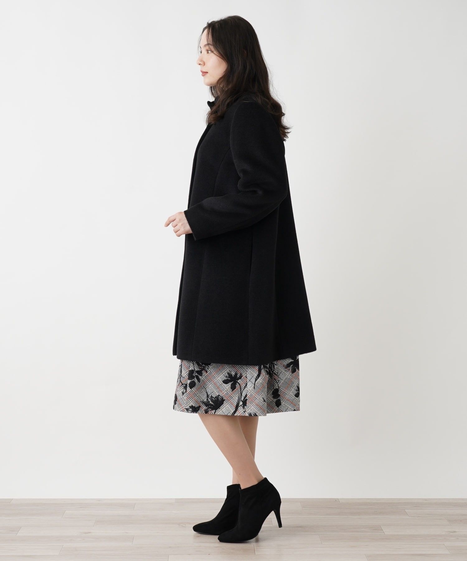 アルパカ混スタンドカラーコート|レリアン プラスハウス | レリアン