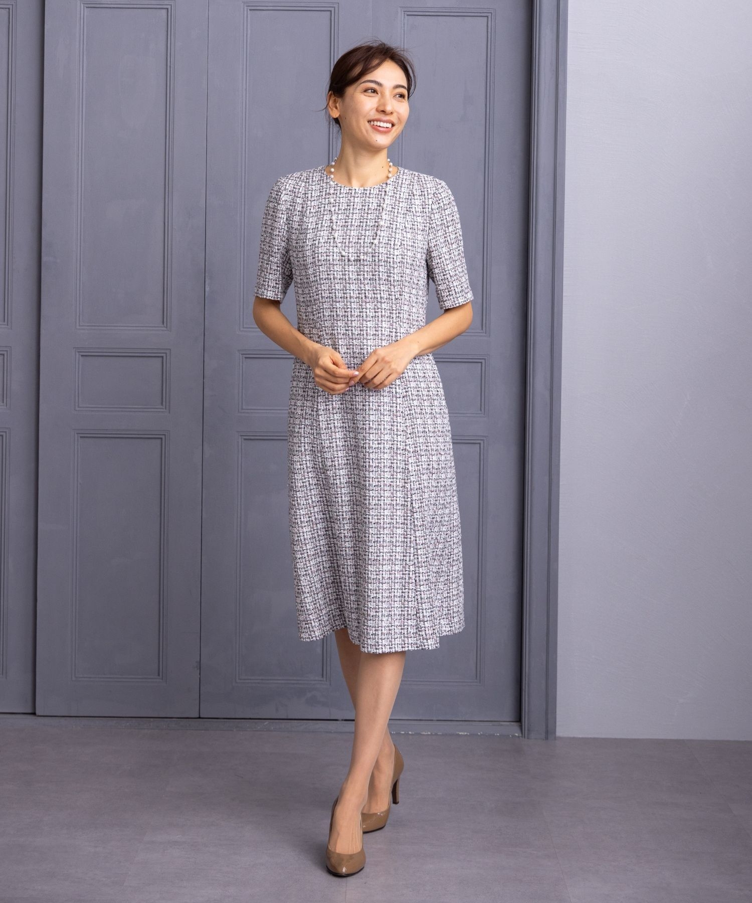 店舗人気】ツイードワンピース【セレモニー】|レリアン プラスハウス