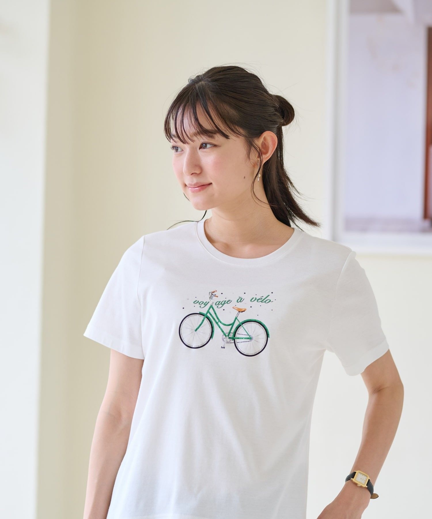 汗じみ防止 洗える】自転車Tシャツ【CoC by CARA O CRUZ】|キャラ・オ