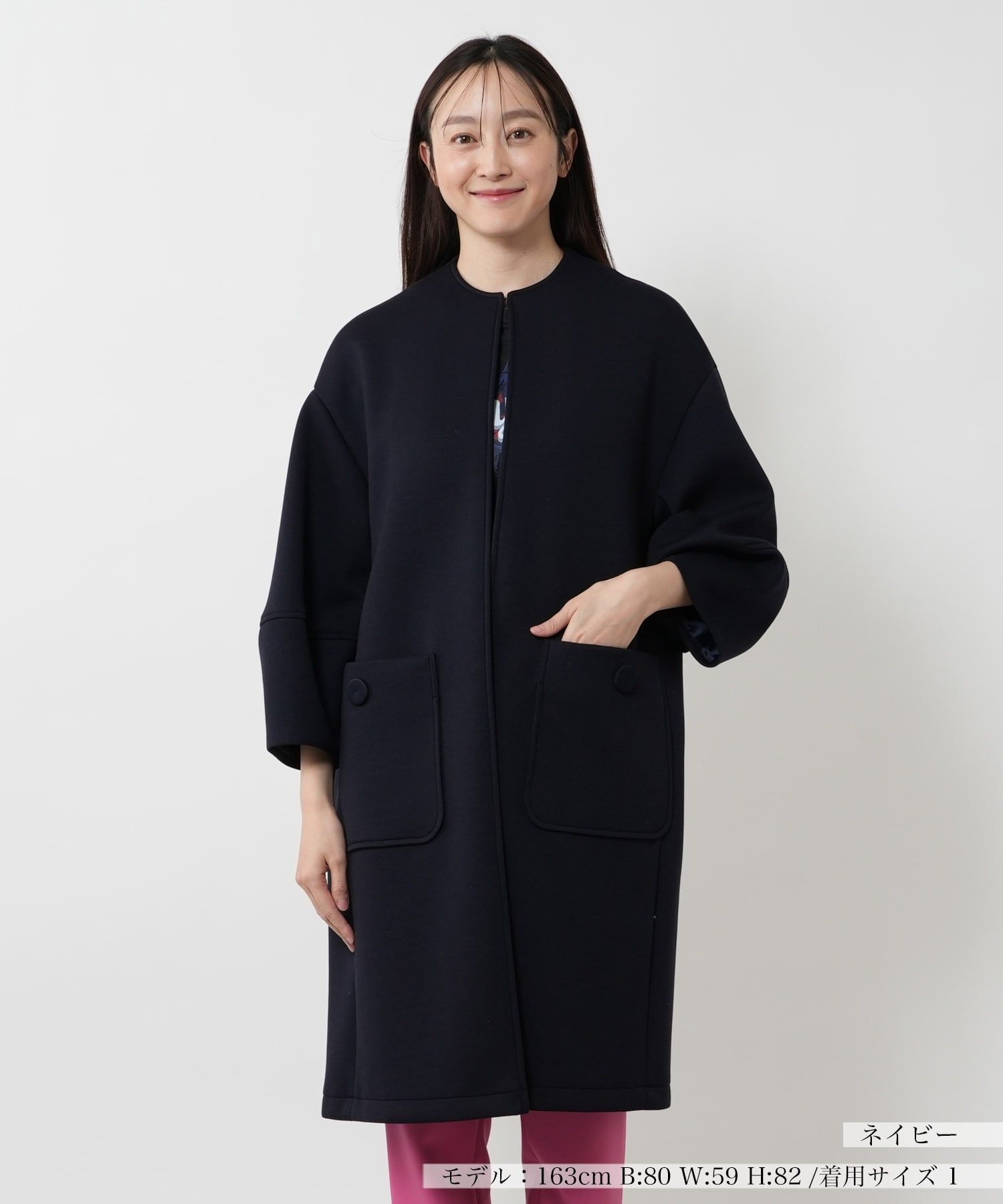 ノーカラーコート【NEMIKA】|ネミカ | レリアン公式オンラインストア