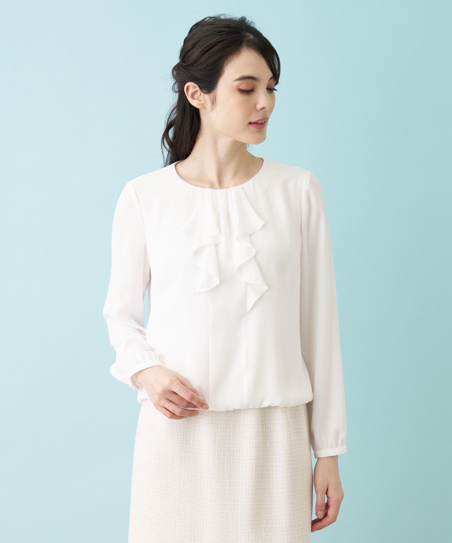 セレモニー】ラッフルフリルブラウス|レリアン | レリアン公式