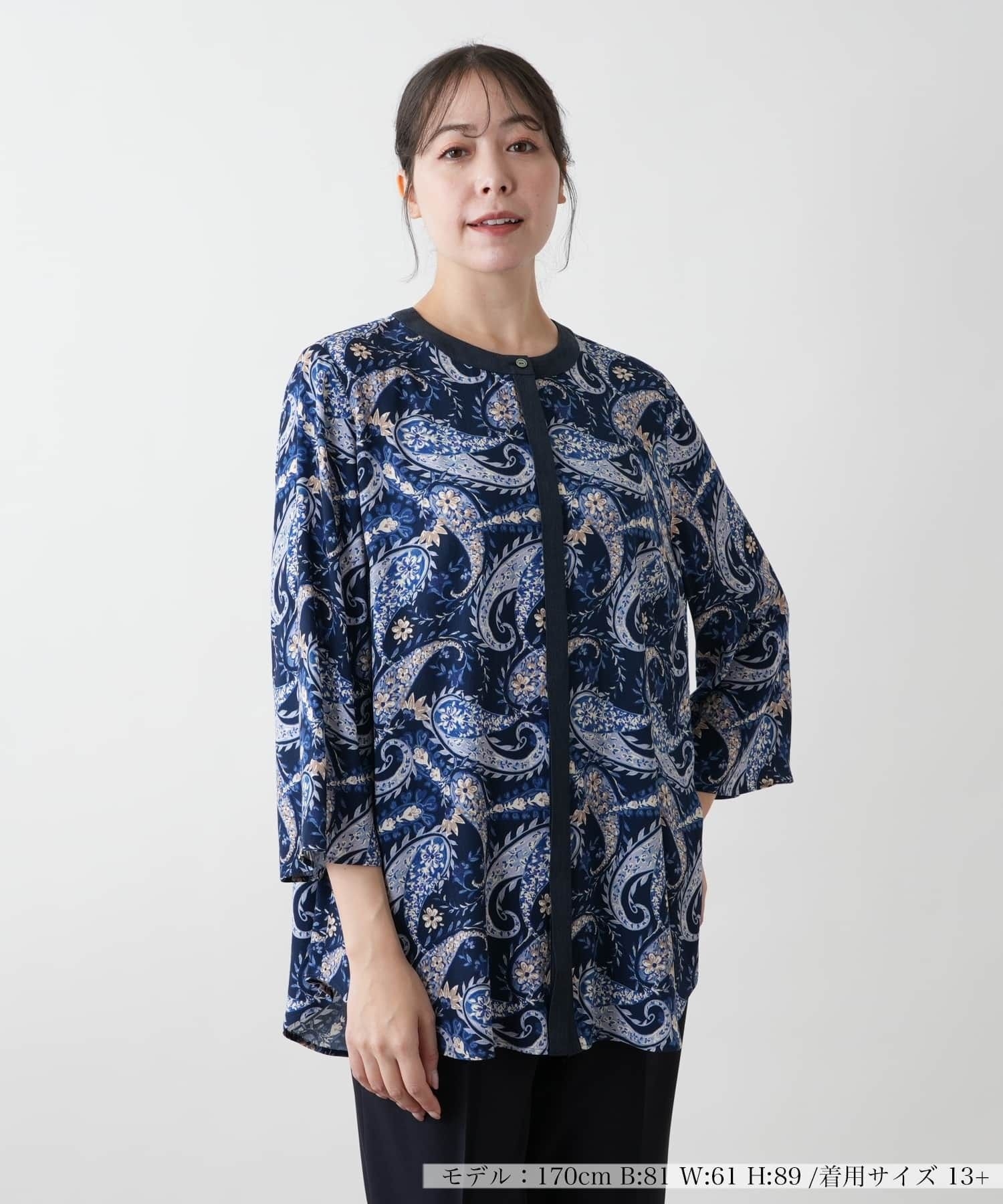 店舗人気】ペイズリーブラウス【プラス企画】|レリアン プラスハウス