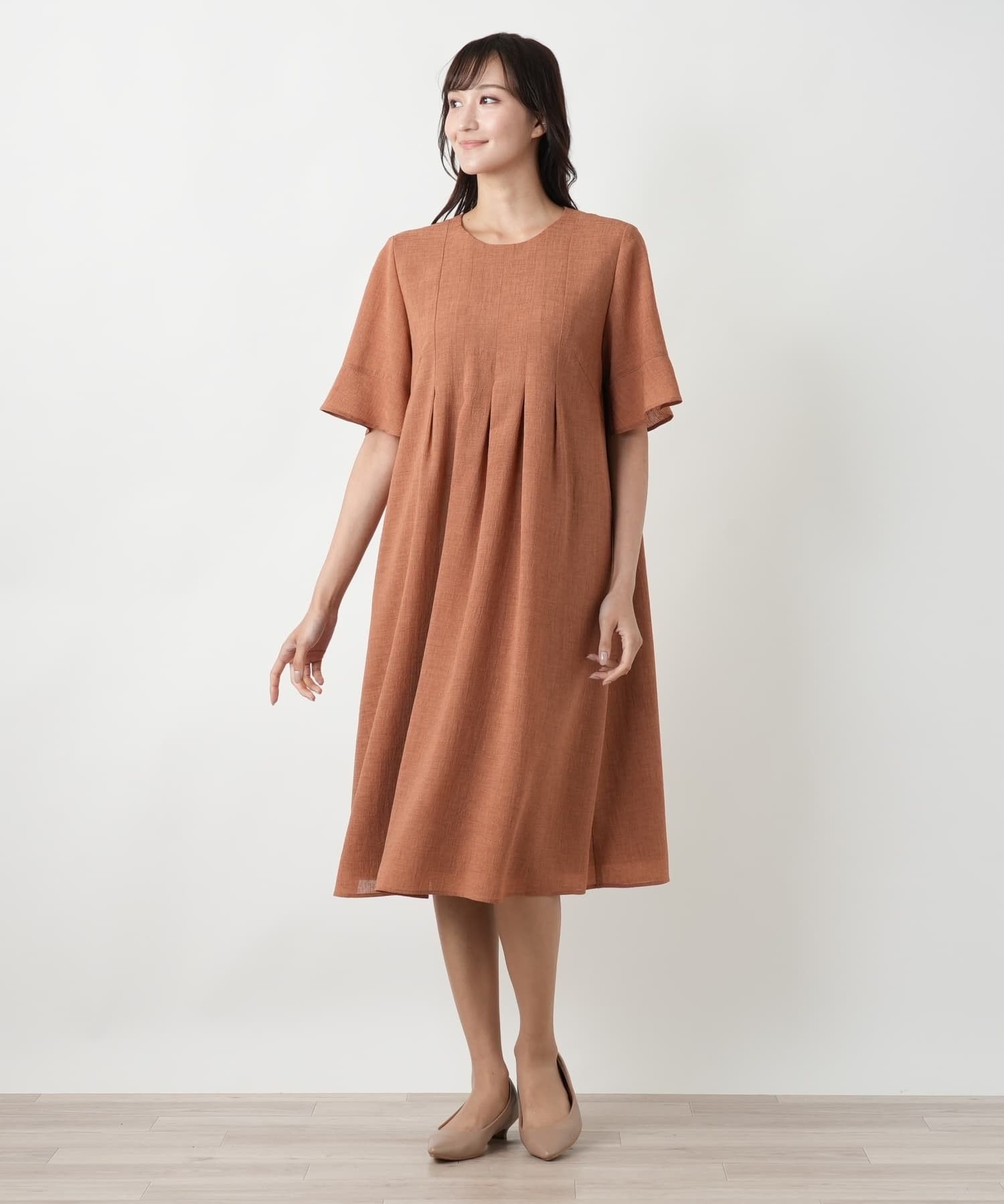 店舗人気】【ウォッシャブル】フレアワンピース|レリアン プラスハウス