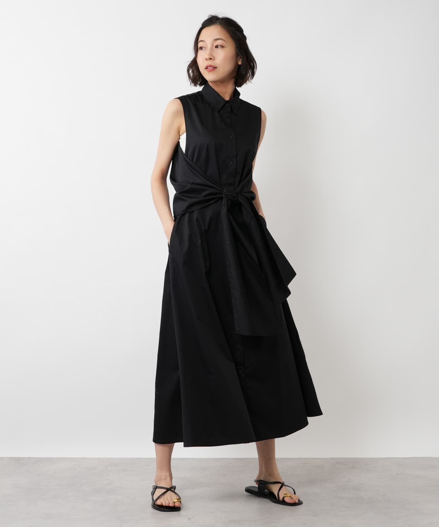 フロントリボンノースリーブワンピース【DEVOTION TWINS】|ネミカ