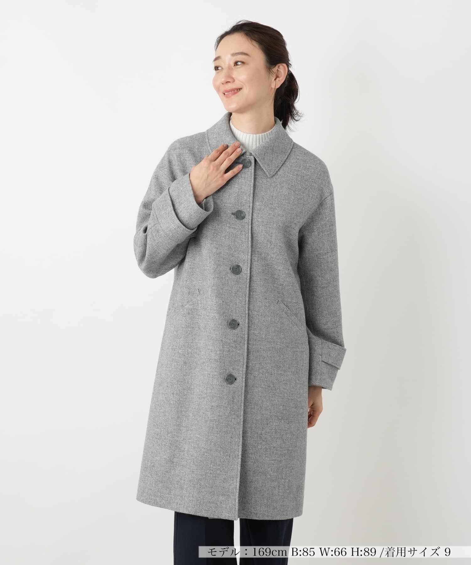 ステンカラーコート【Leilian WHITE LABEL】|レリアン | レリアン公式