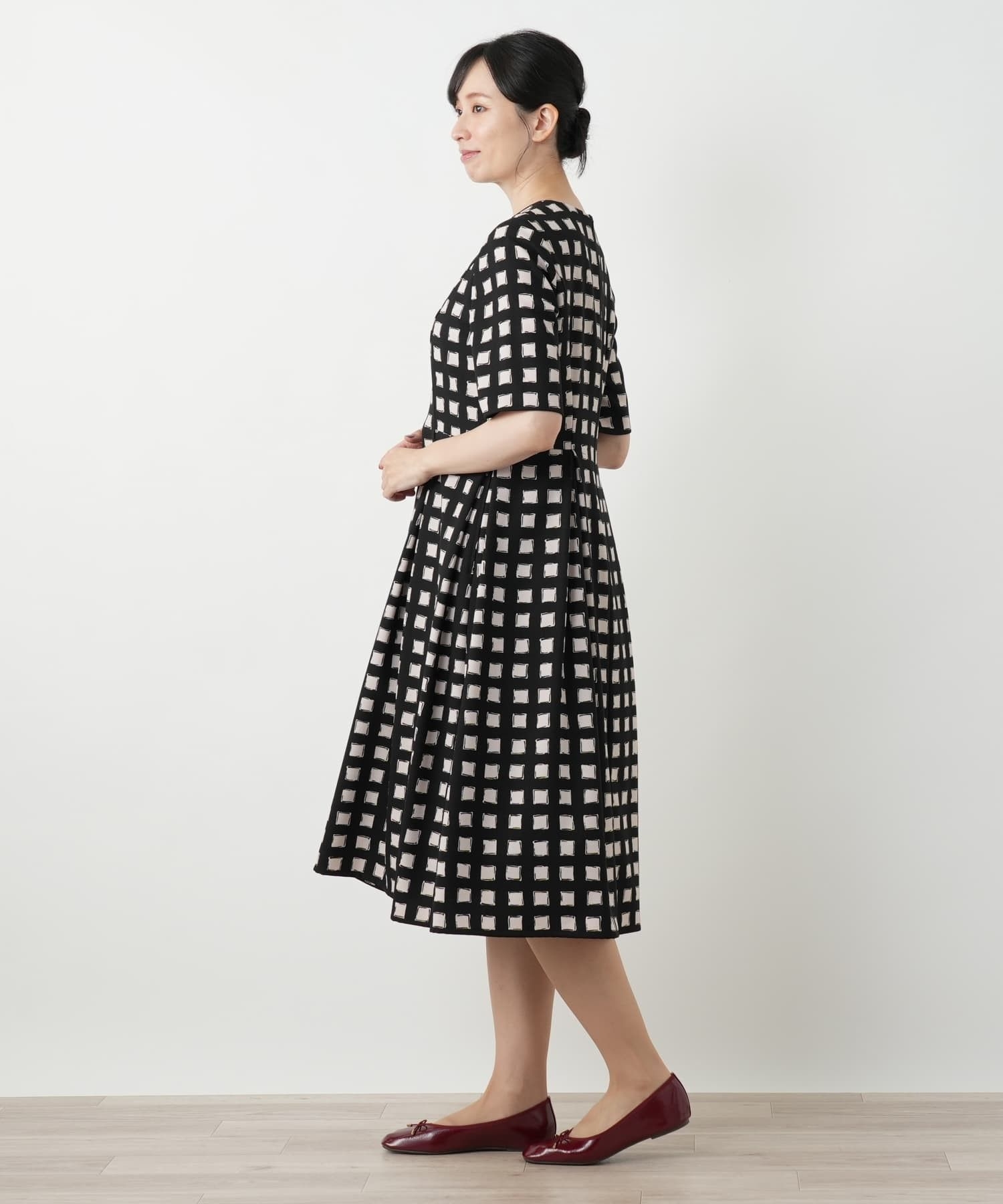 格子柄フレアワンピース|レリアン | レリアン公式オンラインストア