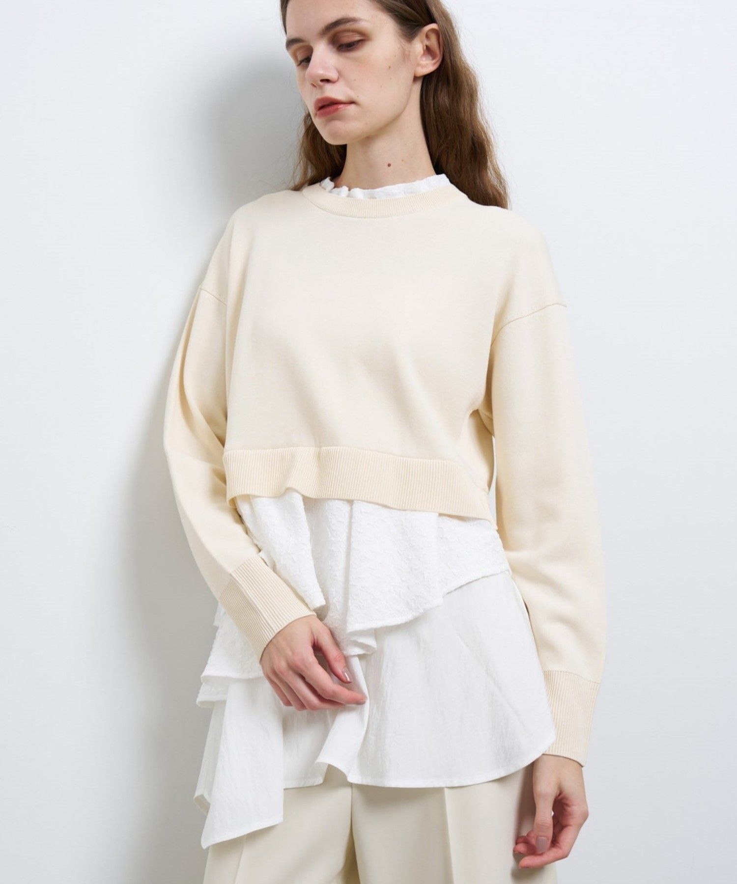 アシンメヘムコンビニット|LANVIN en Bleu | レリアン公式オンラインストア