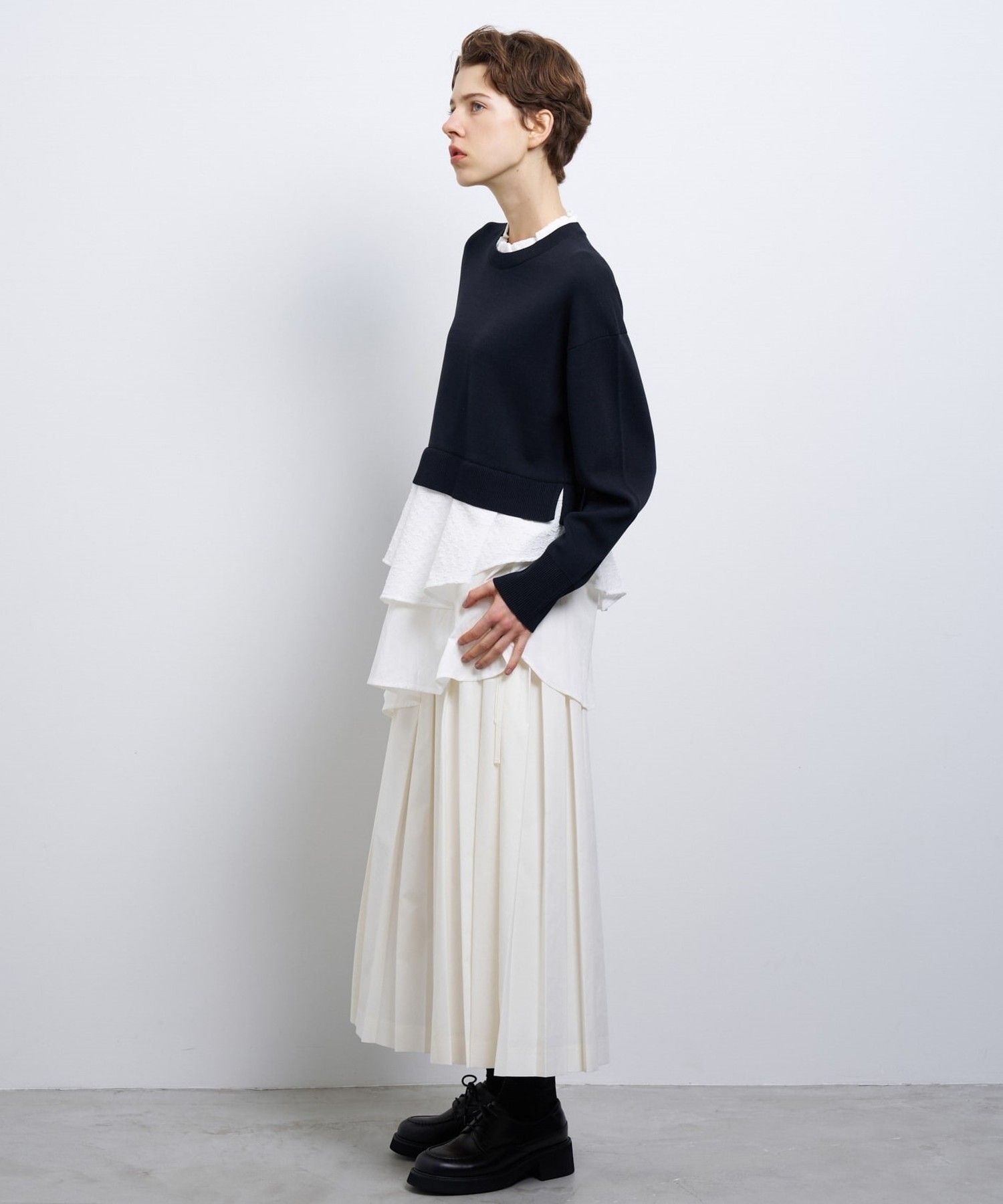 アシンメヘムコンビニット|LANVIN en Bleu | レリアン公式オンラインストア