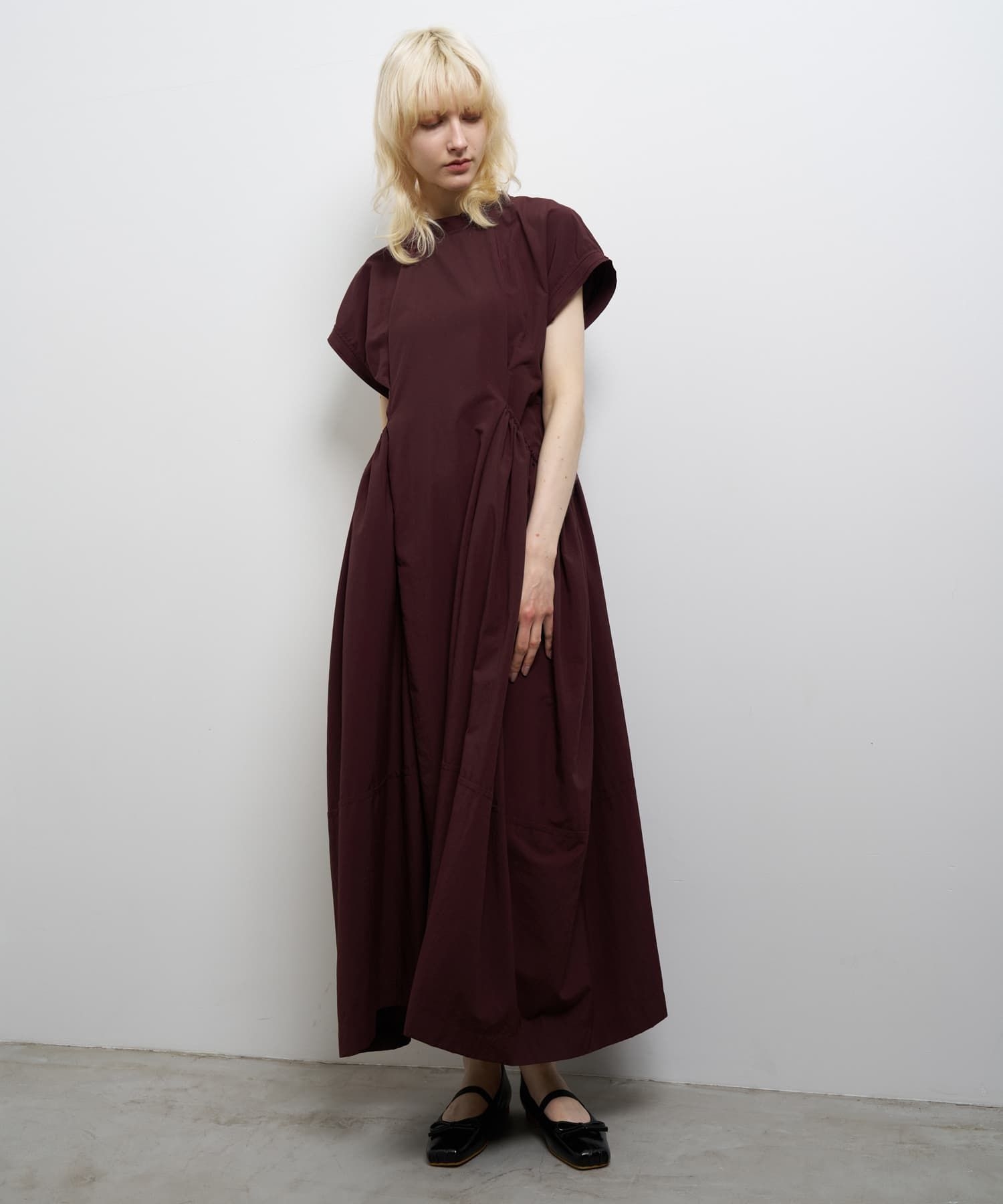 ナイロンタスランギャザーワンピース|LANVIN en Bleu | レリアン公式