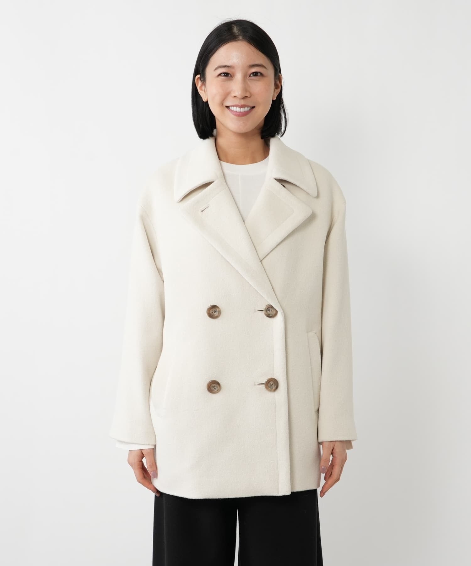 アンゴラ混ピーコート【DRAWELL】|ネミカ | レリアン公式オンラインストア