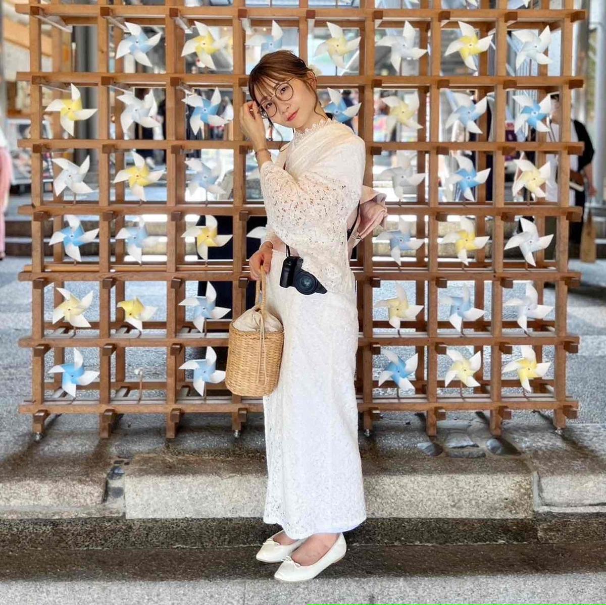 京都旅】ヘアセット付き！映え浴衣&夏着物を1日中レンタル【京都彩