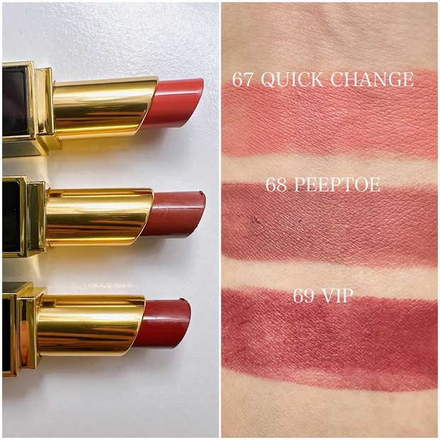 トム フォード「リップ カラー サテン マット」の新色をスウォッチ