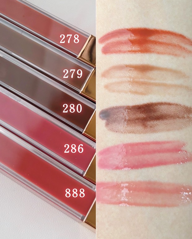 NARSの深みカラーリップグロスをスウォッチ！ 秋らしい新5色が登場【秋