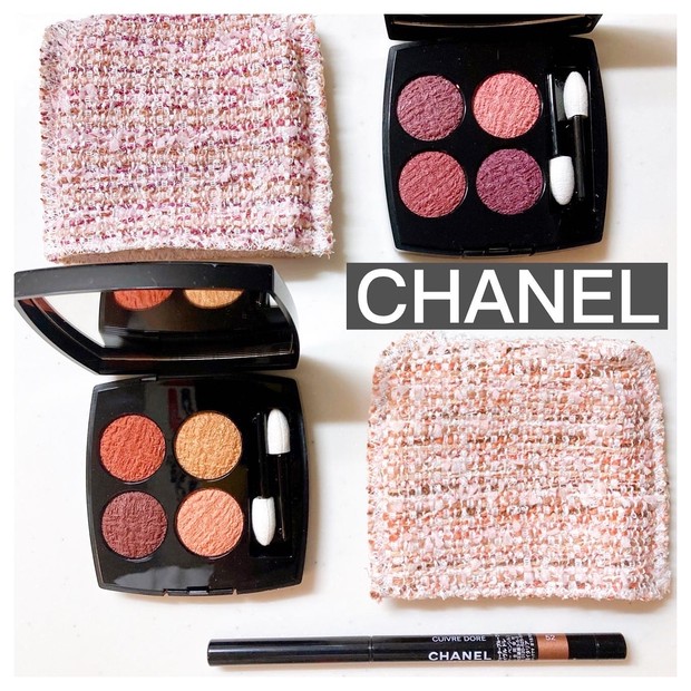 ブルベ夏の私が選んだ 【CHANEL レ キャトル オンブル ツイード02、03