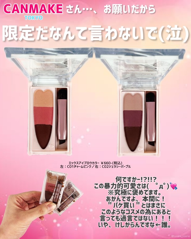 CANMAKE(キャンメイク)限定新作】モテ眉製造♡即垢抜けトレンド眉が