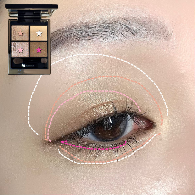 SUQQU春新色コスメ【シグニチャーカラーアイズ14夕琥箔】イエベブルベ