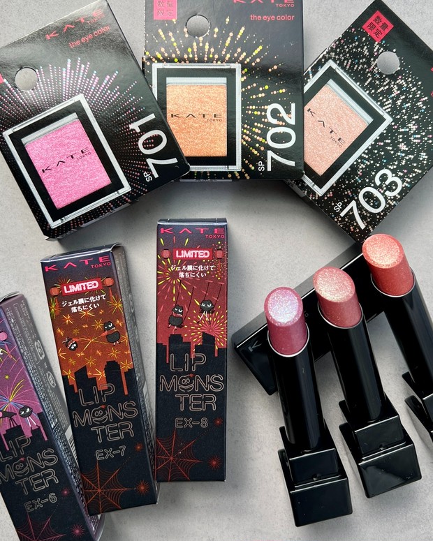 ケイト「リップモンスター」花火のようにきらめく限定色をスウォッチ