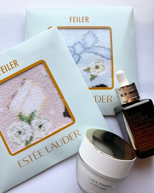 エスティ ローダー×フェイラーが夢のコラボ！ 限定オリジナルハンカチ