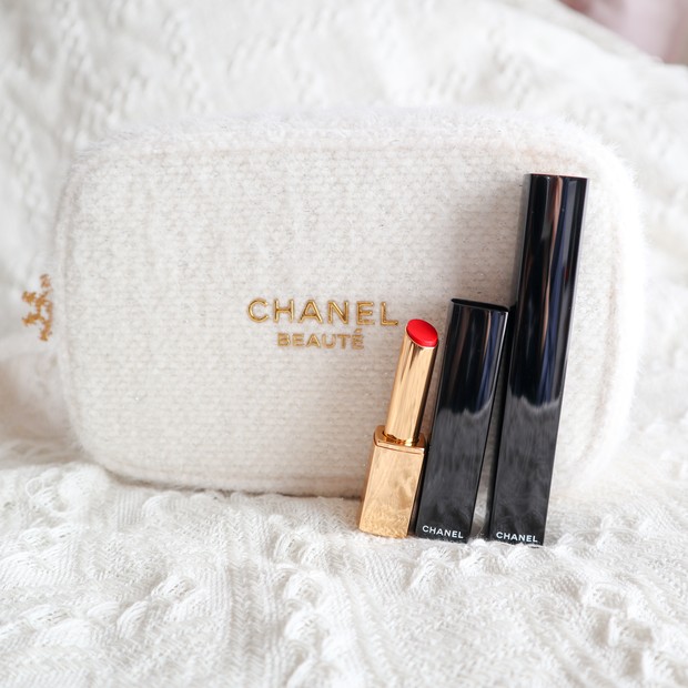 クリスマスコフレ2024】CHANELのマスカラ＆リップセット！ポーチだけ
