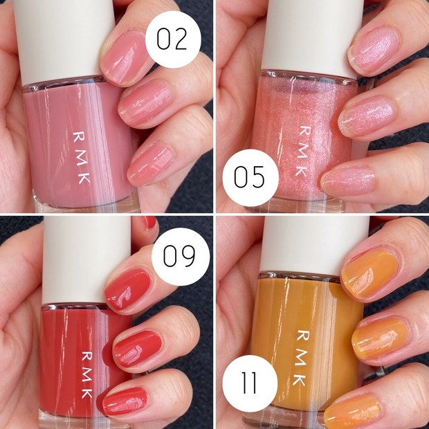 夏コスメ2022】RMKのネイルがリニューアル！ 注目カラーをスウォッチ