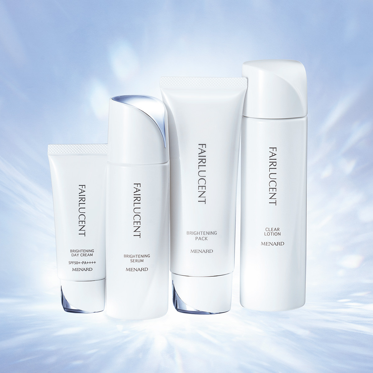メナードは4品の個性を活かして、輝きと透明感にアプローチ！ フェア