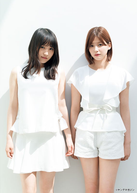 欅坂46菅井友香＆渡邉理佐の凛とした美しさ…海辺ではしゃぐ素の表情も