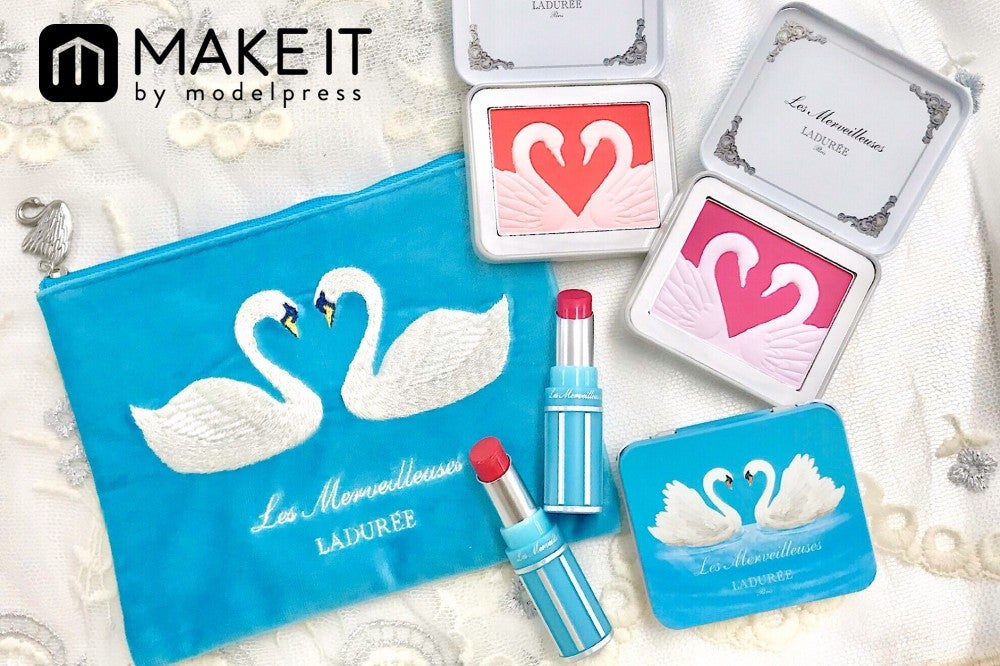 ラデュレ・クリスマスコフレ2019】白鳥モチーフのコスメ＆ポーチが