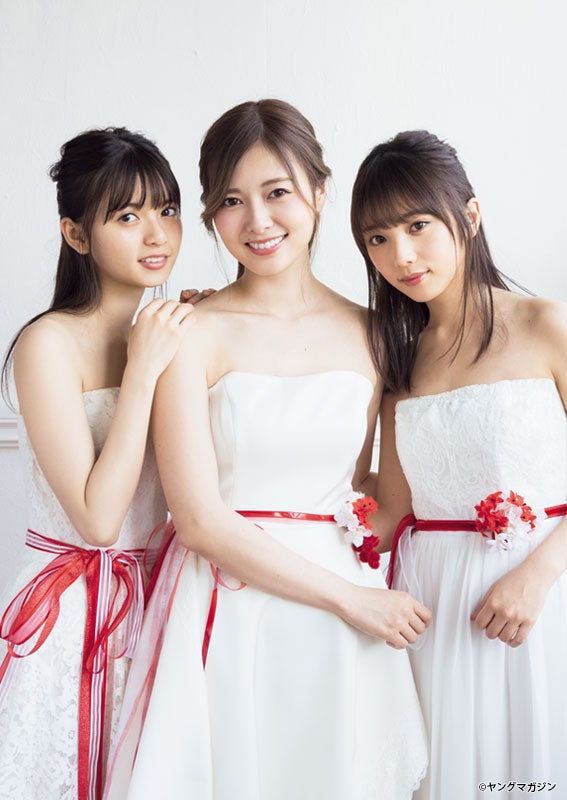 乃木坂46白石麻衣・齋藤飛鳥・与田祐希、美肌全開 胸元あらわ - モデル