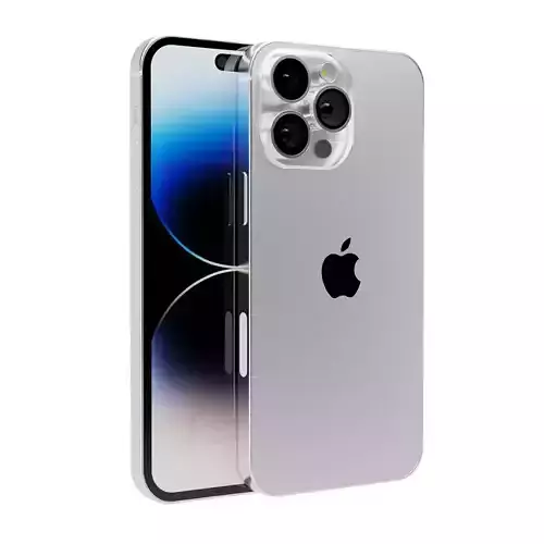 Iphone 14 Pro Max Silver 3D model | CGTrader