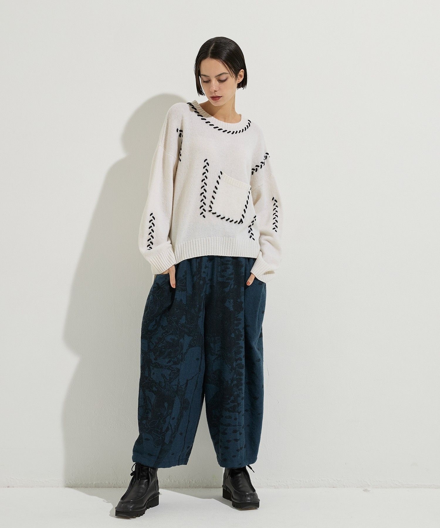 センソユニコ慈雨ワイドパンツ美品 ☆慈雨☆ワイドパンツ センソユニコ