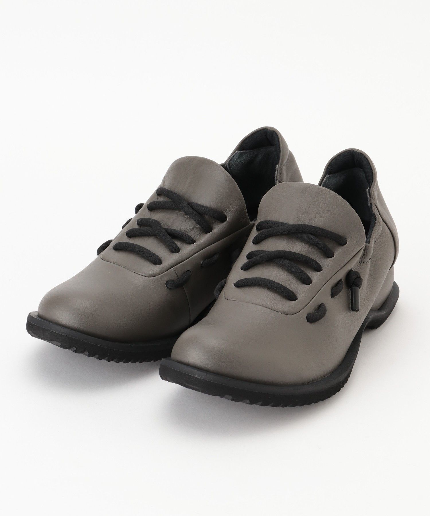 センソユニコ慈雨ショートブーツ 23.5cm 横ジッパー型 黒色